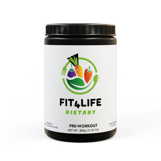 Fit4Life™ Pre-Workout Supplement, Watermelon (300g, 10.58oz)