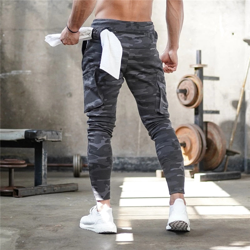 Men's Running Pants With Zipper Pockets