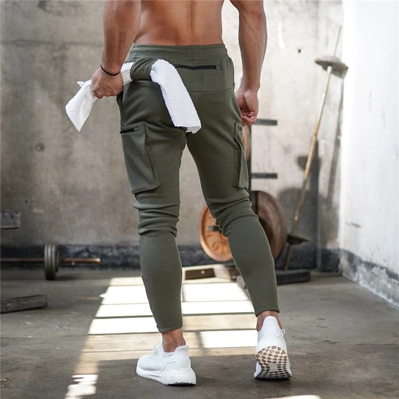 Men's Running Pants With Zipper Pockets