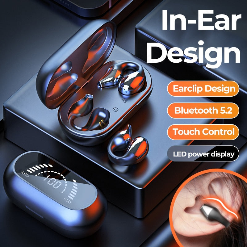 TWS Bluetooth 5.2 Earphones WIth Mic Wireless Headphones