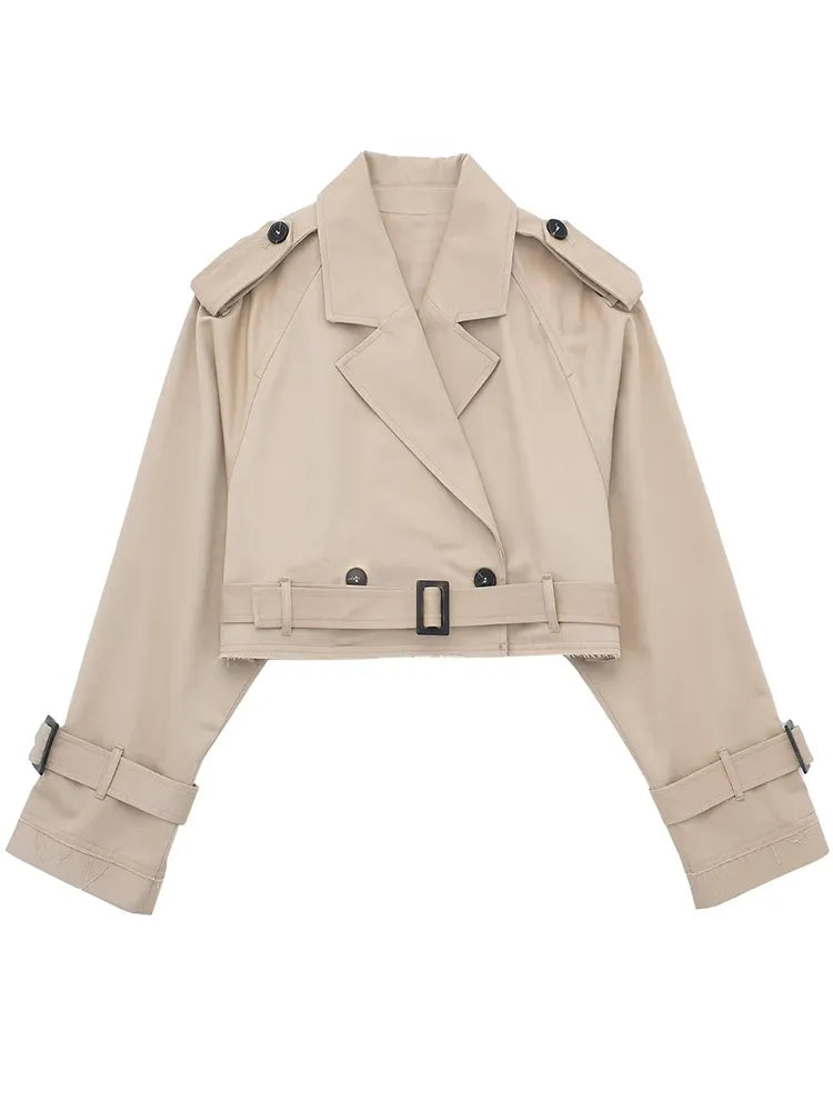 Women's Cropped Trench Jacket