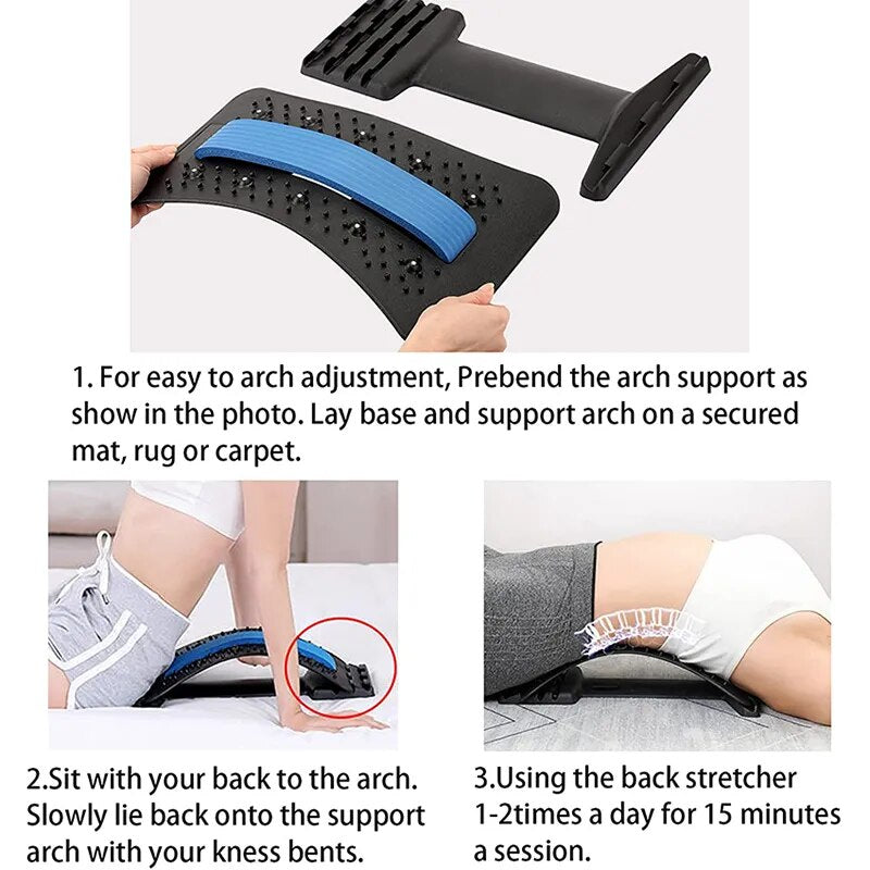 4 Level Magnetic Therapy Back Stretcher