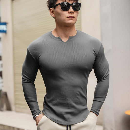 Men's Long Sleeve Gym Shirt